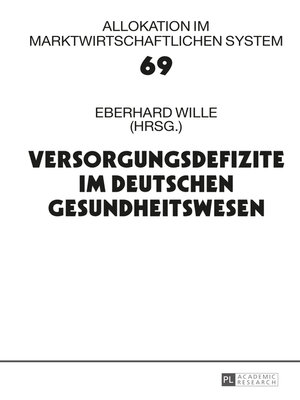 cover image of Versorgungsdefizite im deutschen Gesundheitswesen